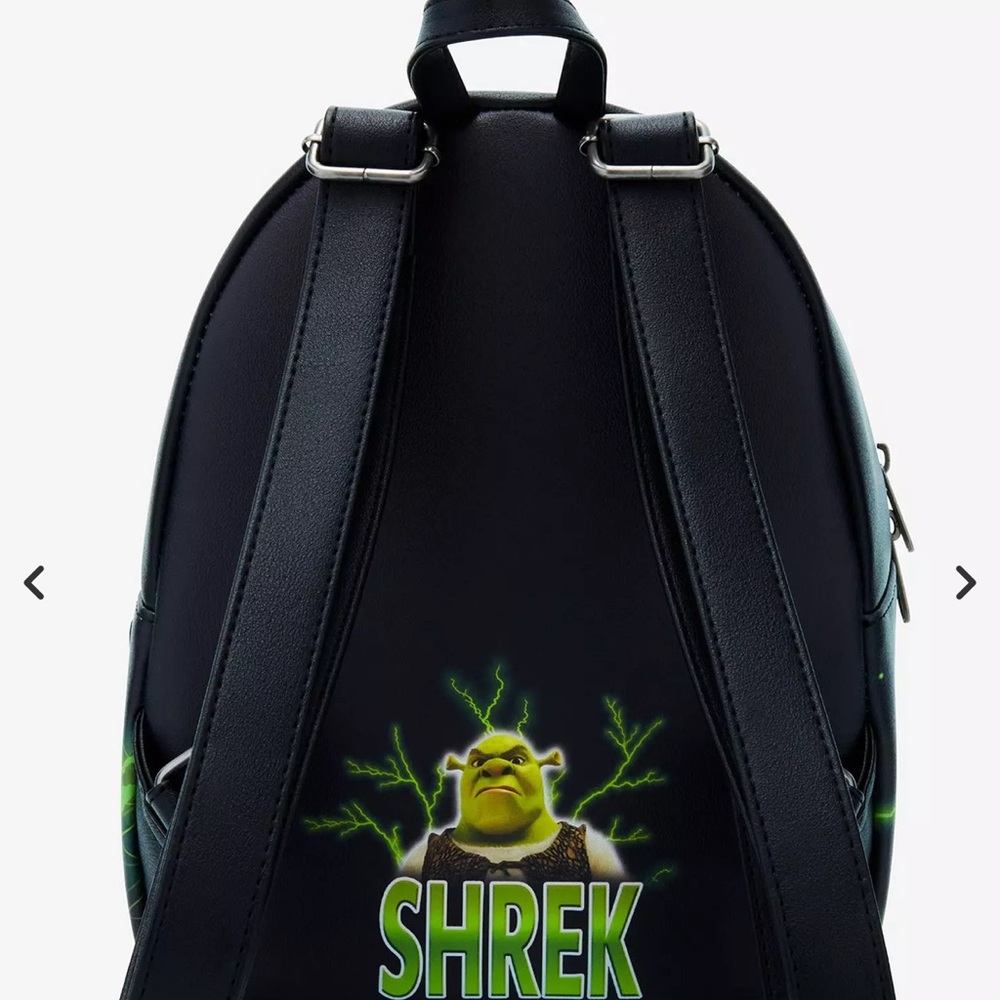 Loungefly Green Shrek "Can't Stop I'm Swamped" Mini Backpack - Picture 3 of 4